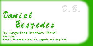 daniel beszedes business card